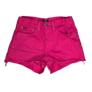 Polo Ralph Lauren Women's Size 28 Hot Pink The Crosby Relaxed Denim Shorts